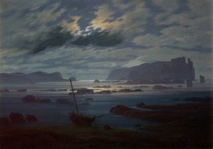 El mar del norte a la luz de la luna