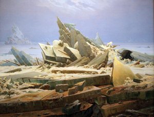 El mar de hielo (El naufragio de la esperanza) de Caspar David Friedrich