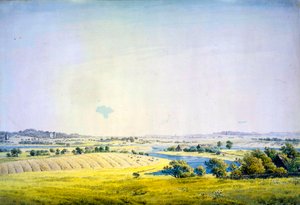 Vista sobre Putbus, 1824-1825 de Caspar David Friedrich