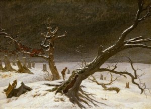 Paisaje de invierno de Caspar David Friedrich