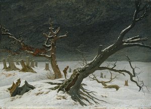 Paisaje invernal de Caspar David Friedrich