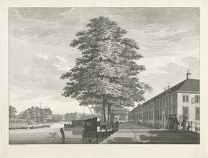 Vista de la casa de hombres y mujeres mayores Diaconie en Amsterdam