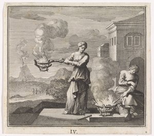 Emblema: fuego de Caspar Luyken