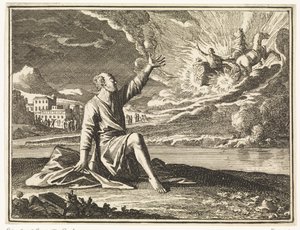 Ascensión de Elías de Caspar Luyken