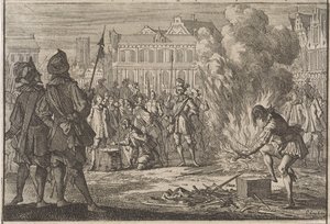Tribunal Militar en la Plaza del Mercado de Praga, 1642