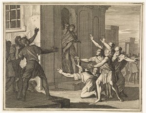 Sodomitas heridos de ceguera de Caspar Luyken