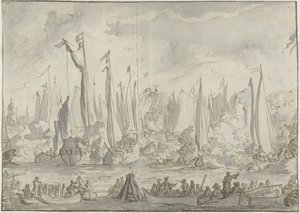 Lucha de espejos en honor a la visita del enviado del Gran Moscovita de Caspar Luyken