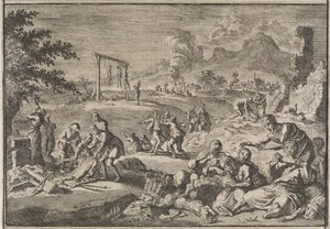 La hambruna en Alemania, 1637, 1701 de Caspar Luyken