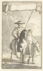 Impresión del título de Don Quijote
Diseños para el quinto volumen de la Histoire de l