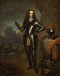 Guillermo III (1650-1702), Príncipe de Orange y desde 1689, Rey de Inglaterra de Caspar Netscher (copy after)