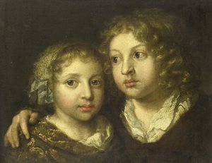 Una hija y un hijo (¿Constantijn?) del artista