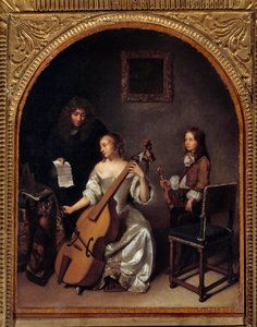 La lección de viola de gamba de Caspar Netscher