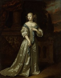 Retrato de Philippina Staunton, esposa de Roelof van Arkel (1632-1709), señor de Broeckhuijsen de Caspar Netscher