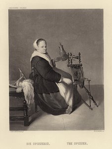 La hilandera de Caspar Netscher