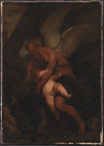 El Tiempo cortando las alas de Cupido de Caspar Netscher