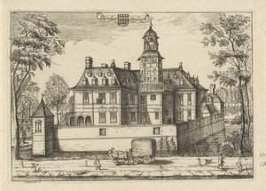 La casa Plettenburg en Jutphaas Plettenburg en Jutphaes (título sobre objeto) de Caspar Specht