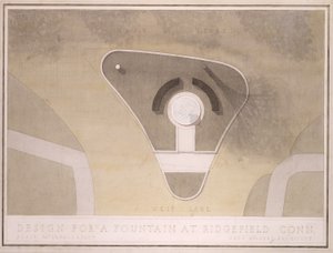 (Diseño para Fountain, Ridgefield, Connecticut) de Cass Gilbert