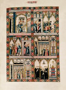 Miniaturas dedicadas a Santa María y sus milagros, de Las Cantigas de Santa María, Fol. 156