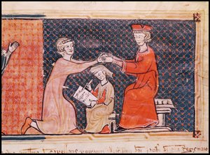 El Fiscal Real, el Escriba y el Señor Feudal, de Capbreu de Clayra et de Millas, 1292