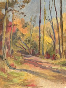 Sendero del otoño tranquilo