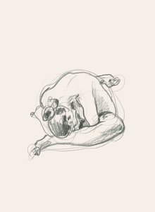 Figura recostada en silencio