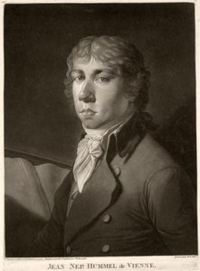 Johann Nepomuk Hummel (1778-1837) grabado por Wrenck de Catharina Escherich
