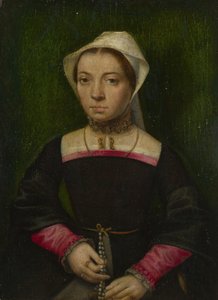 Una dama con un rosario, c. 1550 de Catharina van Hemessen