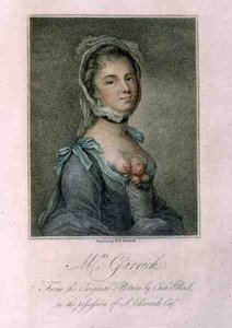 Sra. Garrick, grabado por W.P. Sherlock de Catherine (after) Read