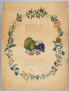 Sin título (poema y corona decorativa)