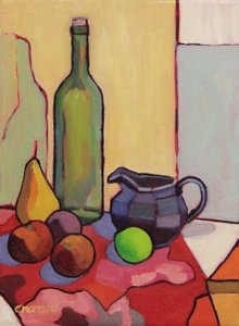 Geometría del color, 2023 (óleo sobre lienzo) de Catherine J Martzloff