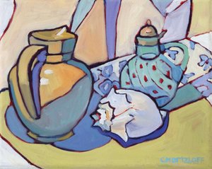 Susurros del mar, 2024 (Óleo sobre lienzo) de Catherine J Martzloff