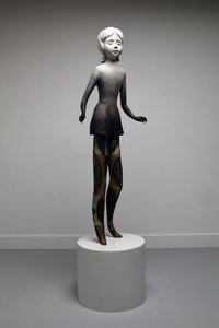 Twinkle, 2014 (óleo sobre bronce con base de bronce pintado) de Cathie Pilkington