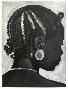 Belladonna: Koroba, 2014 (óleo y acrílico sobre papel) de Cathy Lomax