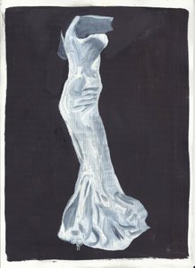 Elsie, 2012 (óleo y acrílico sobre papel) de Cathy Lomax