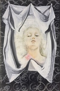 Lara Veronica, 2014-16 (óleo sobre lino) de Cathy Lomax