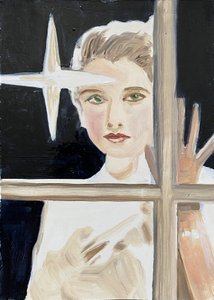 Norma, 2023 (óleo sobre papel) de Cathy Lomax
