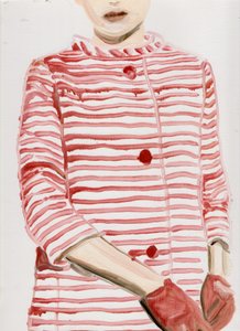 Stars in Stripes (MF), 2015 (óleo sobre papel) de Cathy Lomax