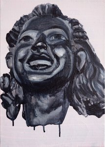 Las alegres doncellas: Olivia, 2017 (óleo sobre lino)