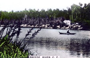 Río Breede Breë, Provincia Occidental, Sudáfrica, década de 1920