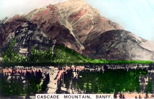 Montaña Cascade, Banff, Alberta, Canadá, c. 1920s