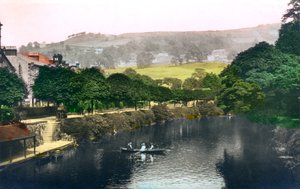 El río Derwent en Matlock, Derbyshire, 1926