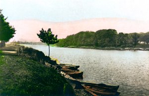 El Río Tyne en Hexham, Northumberland, 1926