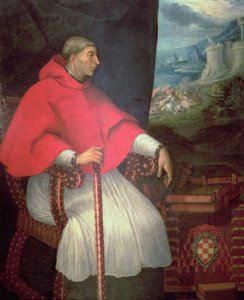 Retrato del cardenal Francisco Ximénez de Cisneros (1437-1517) de Caxesi or Caxete Eugenio Caxes