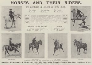 Anuncio, Caballos y sus jinetes