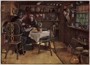 Ilustración para Los papeles póstumos del Club Pickwick de Cecil Aldin de Cecil Charles Windsor Aldin