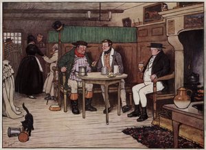 Ilustración para Los Papeles Póstumos del Club Pickwick de Cecil Aldin de Cecil Charles Windsor Aldin