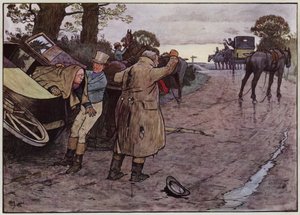 Ilustración para Los papeles póstumos del Club Pickwick por Cecil Aldin