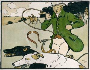 Deportes y juegos antiguos ingleses: Caza con galgos de Cecil Charles Windsor Aldin