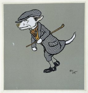 Zorro blanco, caballero - en "Merry Party", ilustrado por Cecil Aldin, ed. Hodder & Stoughton, Londres de Cecil Charles Windsor Aldin