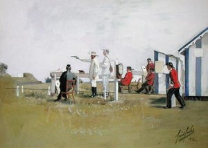 El campo de tiro, campamento de Bisley de Cecil Cutler